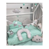 Baby Star Σετ προίκας κρεβατιού Σύννεφο Μέντα 3τμχ